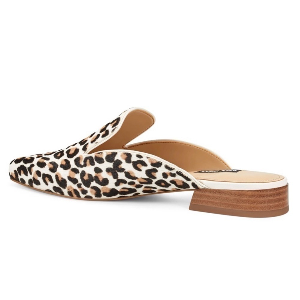 Nine West Calf Hair Square Toe Mules - Picture 4 of 10